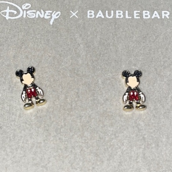 NWT Disney X baublebar Mickey Mouse small earrings